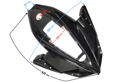 Set carene Atv 125cc model raptor, culoare negru [1]