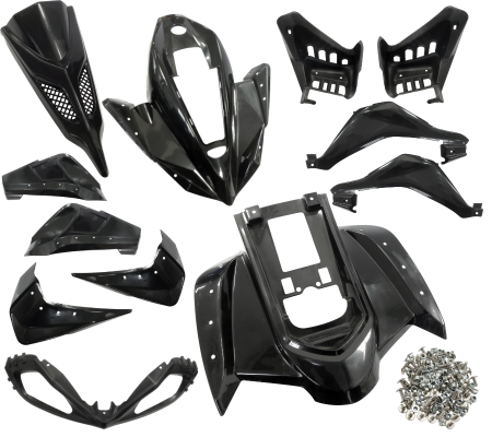 Plasticuri Enduro/Mx - Set carene Atv 125cc model raptor, culoare negru