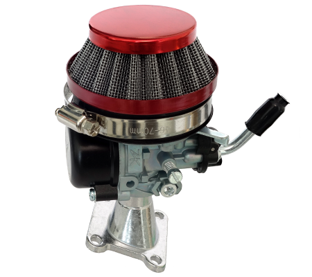 Set complet carburator, filtru, flansa si cablu, Pocket bike, 50cc [2]