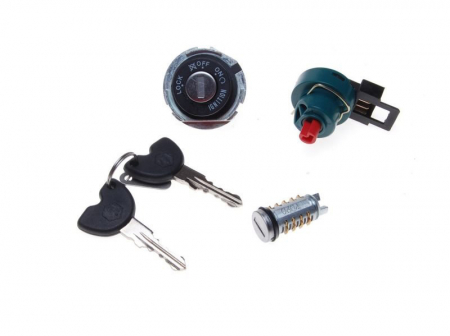 Contact pornire - Set contact cu chei, mecanic si electric, Piaggio zip 4T