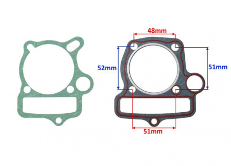 Set garnitura chiuloasa motor XY140 [1]
