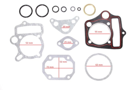Kit garnituri - Set garnituri ATV 125 chiulasă și cilindru 54mm