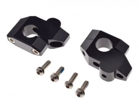 Inaltatore ghidon - Set inaltatoare ghidon 22mm, culoare negru