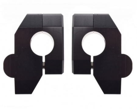 Set inaltatoare ghidon 22mm, culoare negru [1]