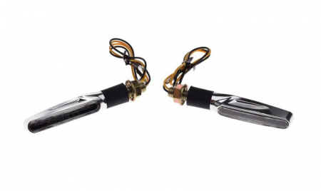 Set semnalizari - Set lampi semnalizare dinamice, LED, crom