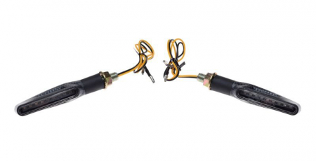Set semnalizari - Set lampi semnalizari dinamice, LED, carbon