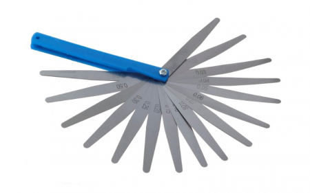 Scule de mana - Set lere reglat / verificat, 17 dimensiuni de la 0.02 la 1.00 mm