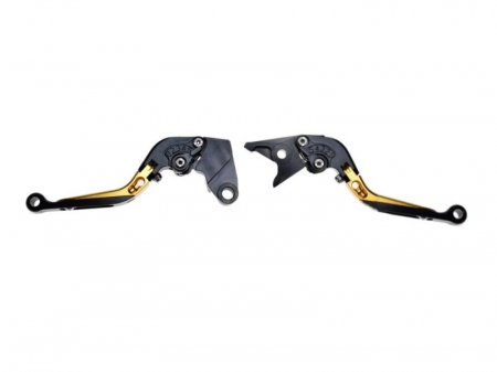 Suspensie Cadru - Set manete frana si ambreiaj reglabile Kawasaki ZX6R 00-04/ZX10R 04-05/Z1000 03-06/Versys 12-14,culoare galben