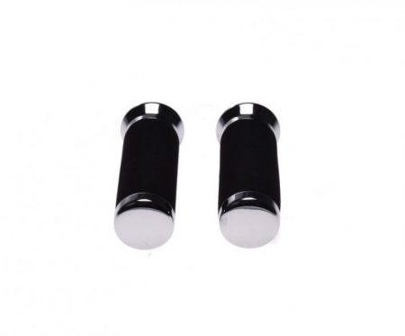 Set mansoane moto, lungime 130mm, culoare negru/argintiu [1]