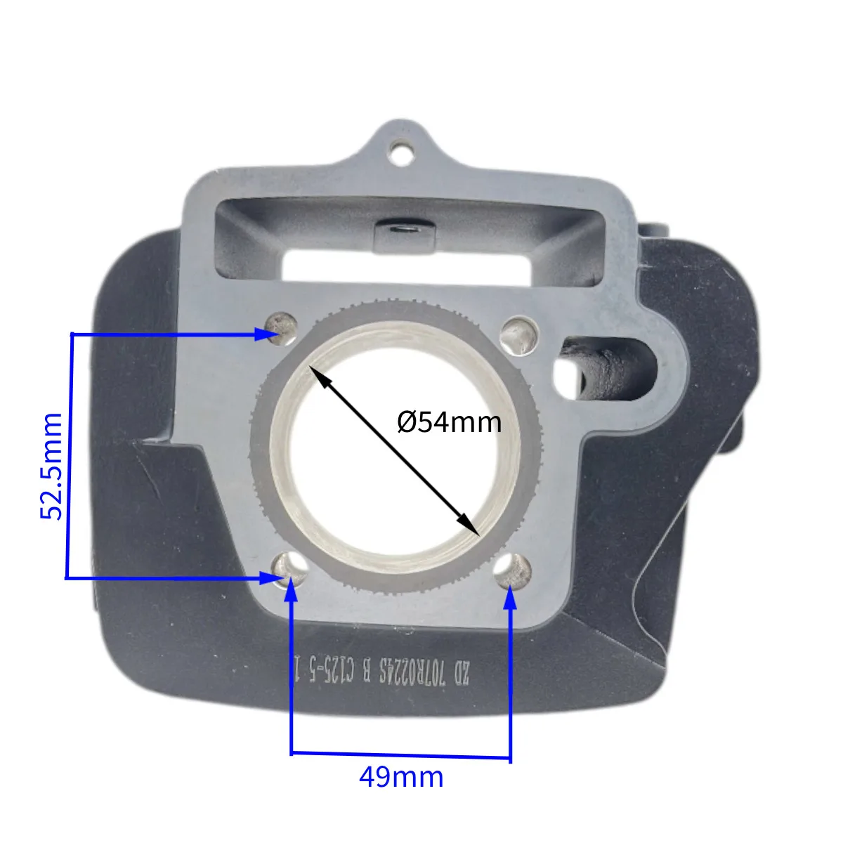 Set motor cross china 125CC 4T 54MM negru [1]