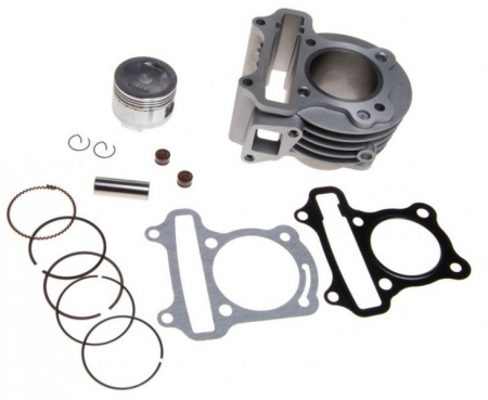 Set motor - Set motor GY6-80cc, diametru 47mm, cilindru cu piston, segmenti, garnituri