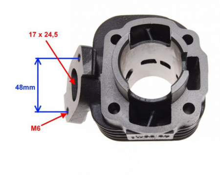 Set motor minarelli orizontal, racire aer, 49cc, diametru 40mm, bolt 10mm [1]
