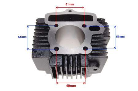 Set motor minicross 125cc, cilindru, piston si garnituri, 52.4mm, bolt 14mm [3]