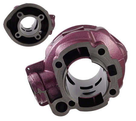 Set motor Racing, cilindru+chiuloasa+garnituri, AM6, diametru 48,5mm, 90cc, culoare violet [1]