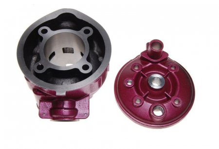 Set motor si chiuloasa Minarelli AM6-90cc, diametru 49mm, cilindru, chiuloasa, piston, segmenti, garnituri [2]