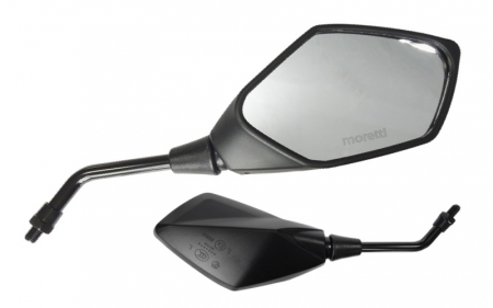 Oglinzi - Set oglinzi moto/atv brat metal, carcasa platic, culoare negru, filet M10