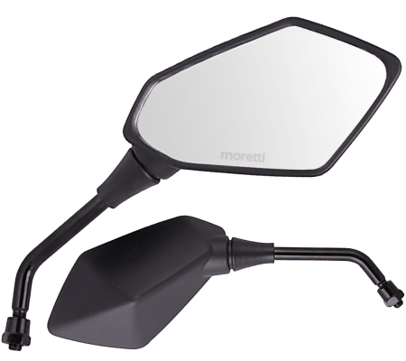 Oglinzi - Set oglinzi moto/atv brat metal,carcasa platic, culoare negru, filet M8