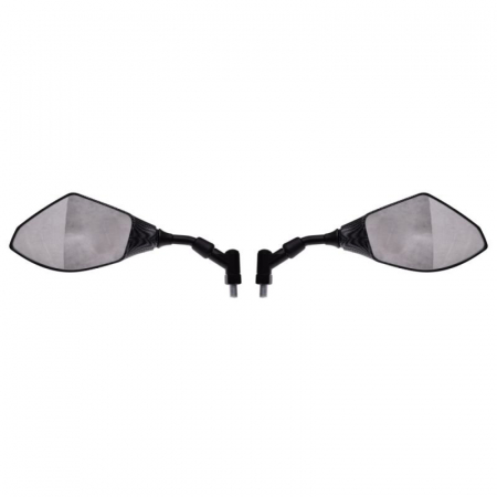 Set oglinzi moto/atv, omologate E9, filet M10, imitatie carbon, 130x85mm [1]