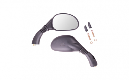 Oglinzi - Set oglinzi moto/atv/scuter, culoare negru, huragan, filet M8