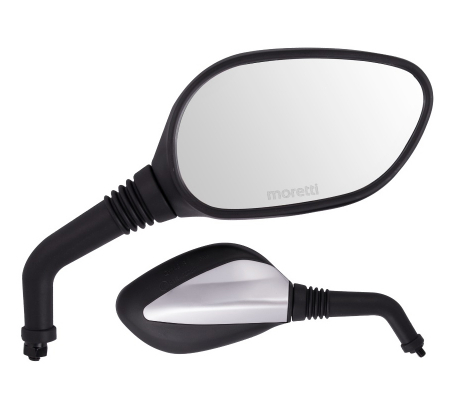 Oglinzi - Set oglinzi moto/atv/scuter, culoare negru, rocky, filet M8 pe partea stanga