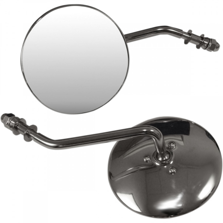 Suspensie Cadru - Set oglinzi moto universale, culoare crom