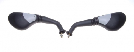 Set oglinzi moto universale, culoare negru/gri, M6 x1.0 [1]