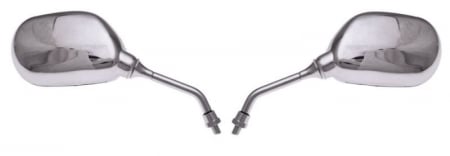 Set oglinzi moto universale ovale, crom M8 x 1,25 [1]