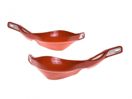 Set protectii aluminiu cu prinderi ghidon, pentru moto, culoare portocaliu, prindere 22 / 28.6 [2]