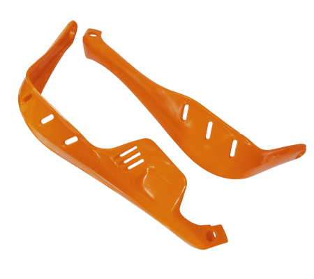 Protectii maini / Kit-uri - Set protectii maini si prinderi, pentru motocross, culoare portocaliu, typ 1