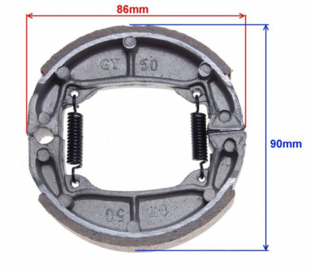 Set saboti frana d.95mm, 90x18mm [1]