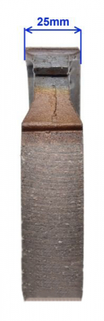 Set saboti frana fata 50Q2E 105x25mm, diametru 105mm [2]