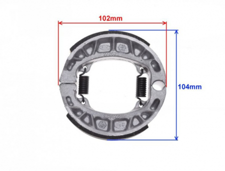 Set saboti frana spate Piaggio Zip 2T d.110mm, 104x25mm [1]