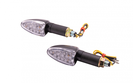 Set semnalizari - Set semanlizari MRT-001, LED 15 diode, culoare negru, E-mark