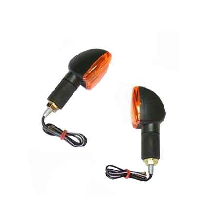 Electrica & Lumini - Set semnalizari 12V 21W BAY9S brat lung prindere M8 culoare negru
