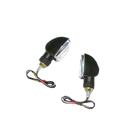 Electrica & Lumini - Set semnalizari 12V 21W BAY9S brat scurt prindere M8 culoare negru