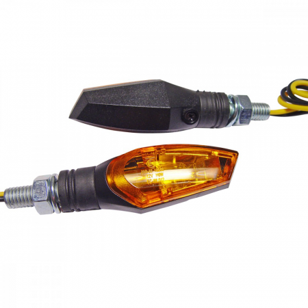 Electrica & Lumini - Set semnalizari 12V H6W brat scurt prindere M8 culoare negru