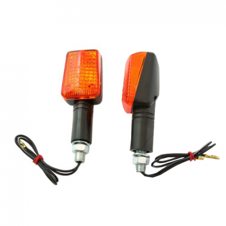 Electrica & Lumini - Set semnalizari JMP 12V 21W BAY9S brat lung prindere M10 culoare negru