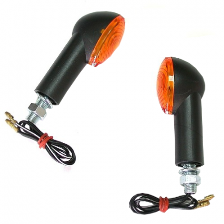 Electrica & Lumini - Set semnalizari JMP Cateye 12V/21W brat lung prindere M10 culoare negru