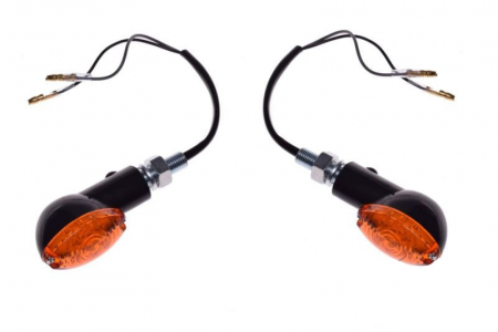 Set semnalizari - Set semnalizari LED, forma ovala, lumina portocalie, culoare negru