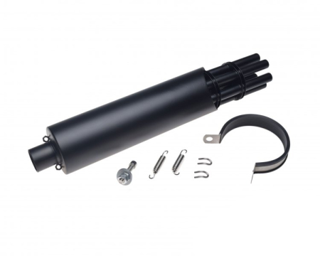 Evacuare completa - Toba de esapament, model minigun, culoare negru