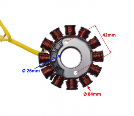 Stator aprindere 12 bobine, Piaggio Vespa 125, echivalent oem: 584690/639727 [1]