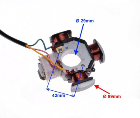 Stator aprindere 4 bobine Peugeot Fox 103 Spx Mvl [1]