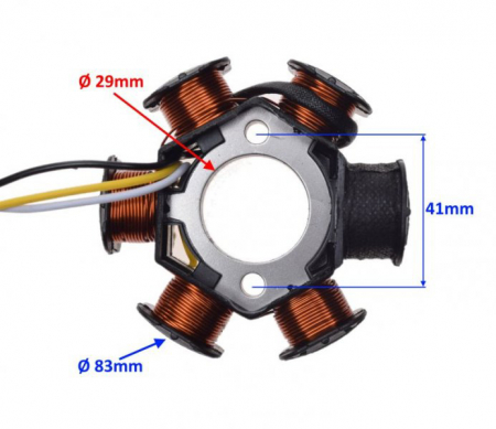 Stator aprindere 6 bobine Peugeot Ludix, echivalent 768349 [1]