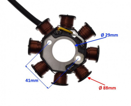 Stator aprindere cu cititor Sym Orbit 4T, 8 bobine [1]