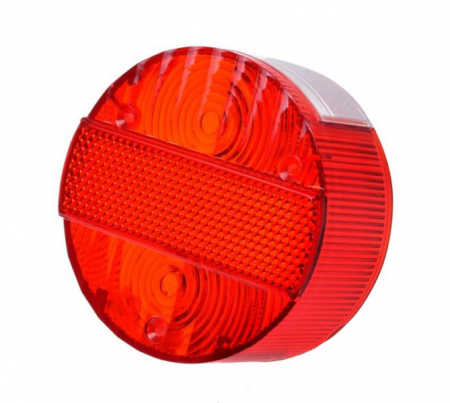 Stop spate/iluminat numar - Sticla stop spate WMX ROUND MZ, culoare rosu