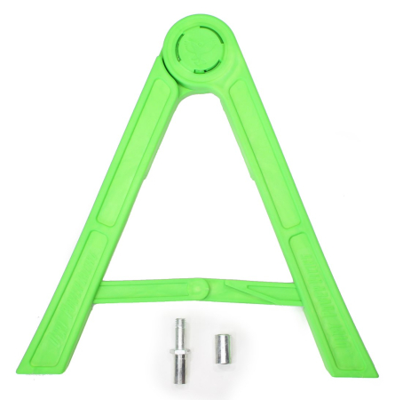 Standere - Suport cric lateral tip agrafa pentru cross-enduro, culoare verde