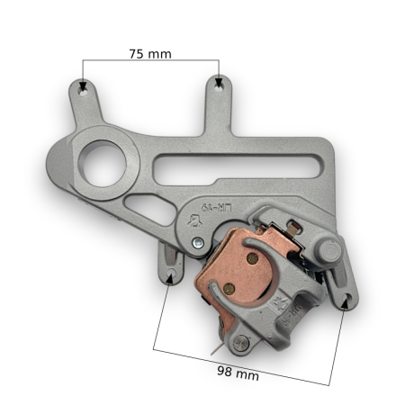 Suport etrier+etrier frana spate Asix XR99 300cc [2]