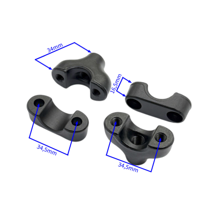 Suport Ghidon Cross Asix 70CC Complet 4 Elemente Culoare Negru [1]