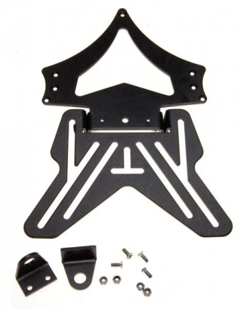 Suport numar - Suport numar moto & atv, aluminiu, culoare negru, universal