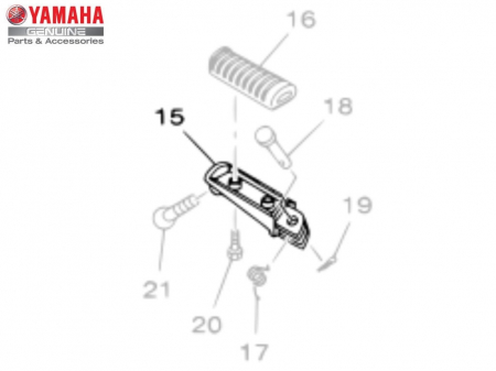 Yamaha - Suport picior frana Yamaha OEM1S4F74610000